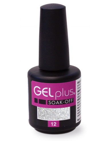 Gel Plus 12 Brillos Plateados