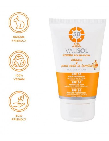 Crema solar facial infantil y para toda la familia / Alta protección SPF 50 - 100 ml