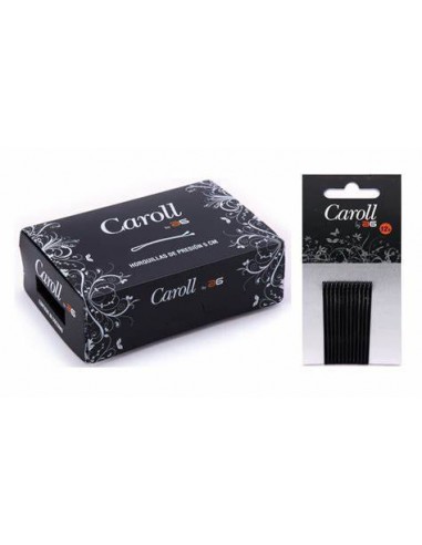 Caja 60 cartones Horquillas Clips Caroll Negros